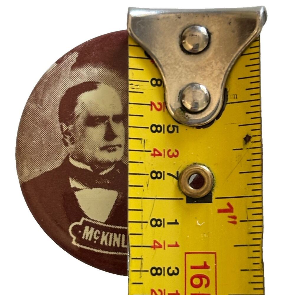 McKinley, Roosevelt Vintage Reproduction Campaign Button - Picture 3 of 3
